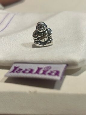 Pandorastyle "Smiling Buddha" Charm - Sterling Silver